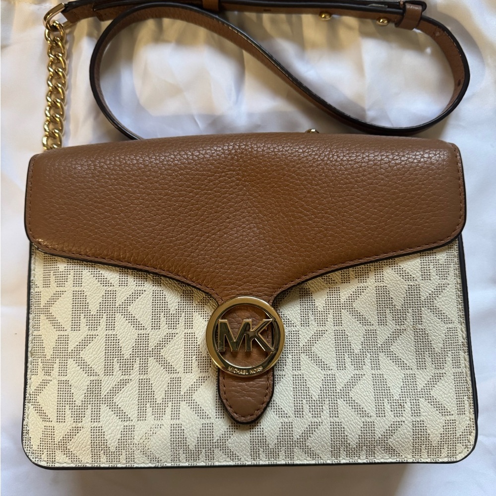 Michael Kors Brown and Cream Bag